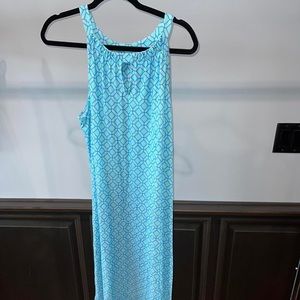 Jude Connally Blue Geometric Maxi Dress
